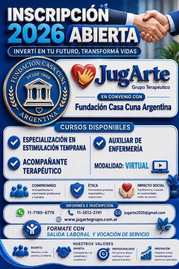 Flyer Inscripción 2026 — Fundación Casa Cuna